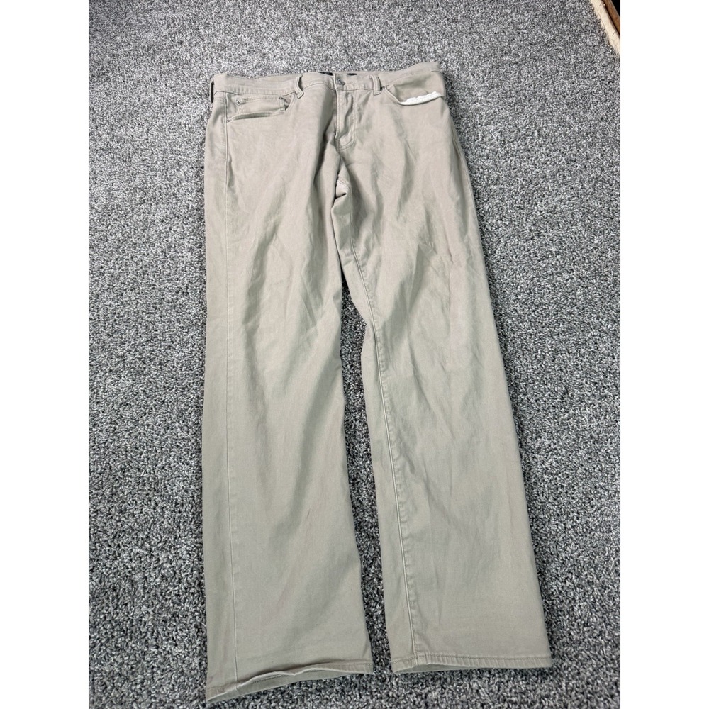Lucky Brand 121 Slim Straight Chino Pants Men's Size 36X32 Beige